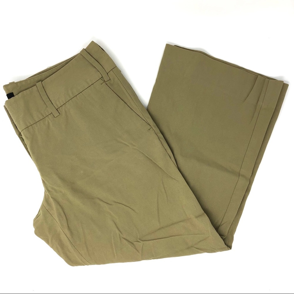 The Limited Drew Fit Tan Crop Wide Leg Pants